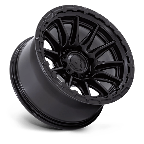 Fuel Off-Road Aluminum Wheels 22X9.5 Piston FC866 Blackout W/ Gloss Black Lip