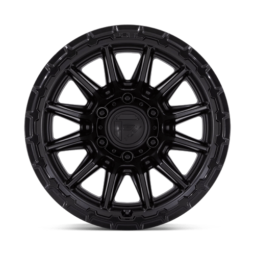 Fuel Off-Road Aluminum Wheels 20X9 Piston FC866 Blackout W/ Gloss Black Lip