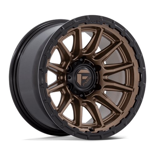 Fuel Off-Road Aluminum Wheels 20X10 Piston FC866 Matte Bronze W/ Gloss Black Lip