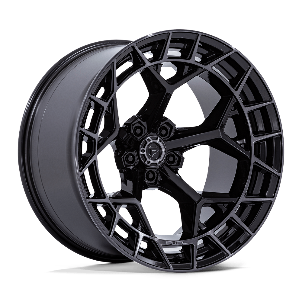 Fuel Off-Road Aluminum Wheels 20X9 Charger FC873 Gloss Black W/ Brushed Dark Tint