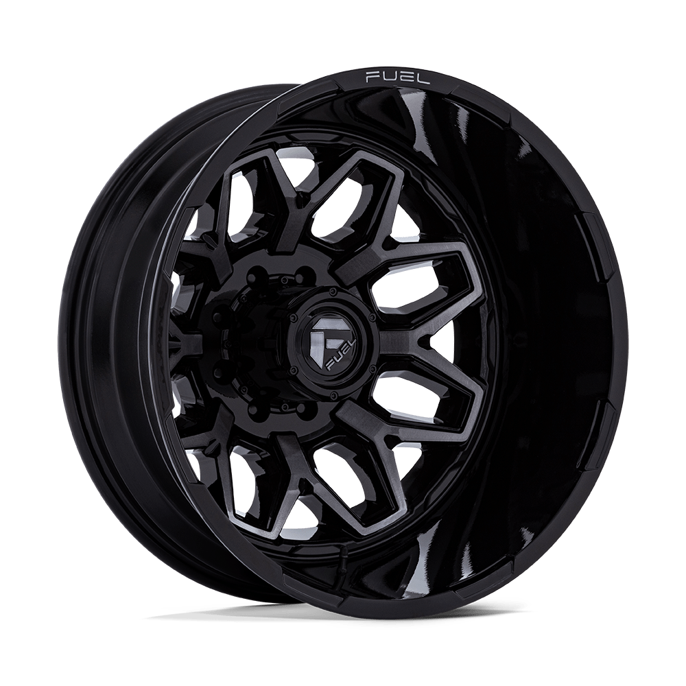 Fuel Off-Road D875 20X8.25 Gloss Black Brushed Face W/ Gray Tint 8x210 -227mm