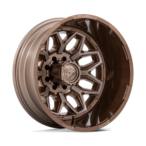 Fuel Off-Road Aluminum Wheels 22X8.25 Flux Dually D876 Platinum Bronze