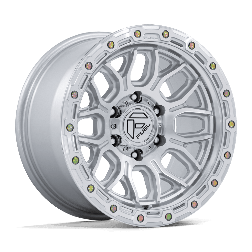 Fuel Off-Road D881 18X9 Gloss Silver W/ Machined Face 8x180 +1mm