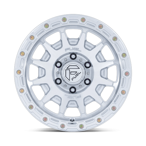 Fuel Off-Road D884 17X8.5 Gloss Silver W/ Machined Face 6x135 0mm