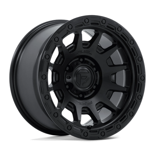 Fuel Off-Road Aluminum Wheels 18X9 Fortress FC884 Matte Black W/ Gloss Black Lip