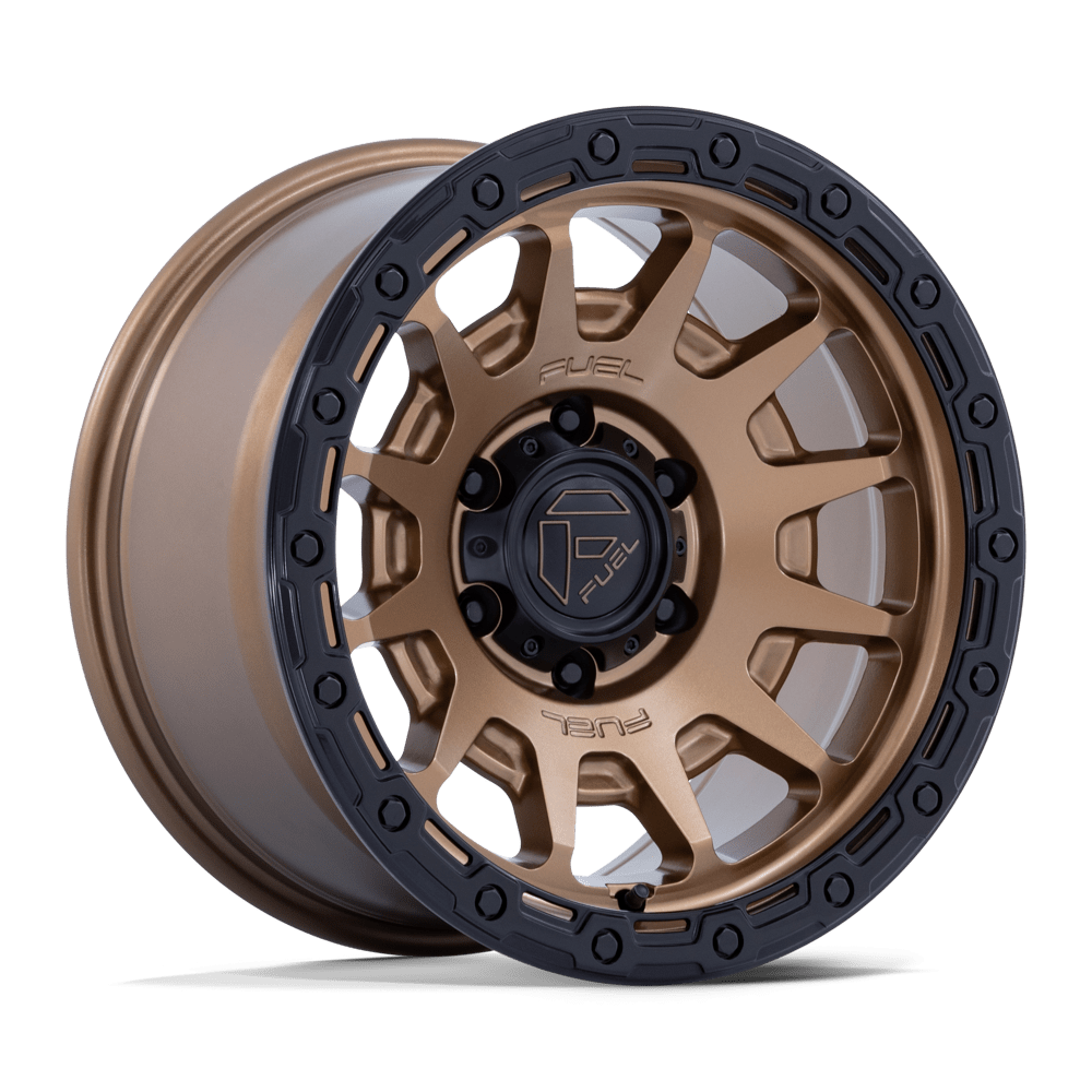 Fuel Off-Road D884 18X9 Matte Bronze W/ Gloss Black Lip 5x127 +1mm