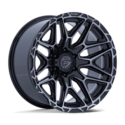 Fuel Off-Road Aluminum Wheels 20X10 Injector FC885 Gloss Black W/ Machined Dark Tint Face