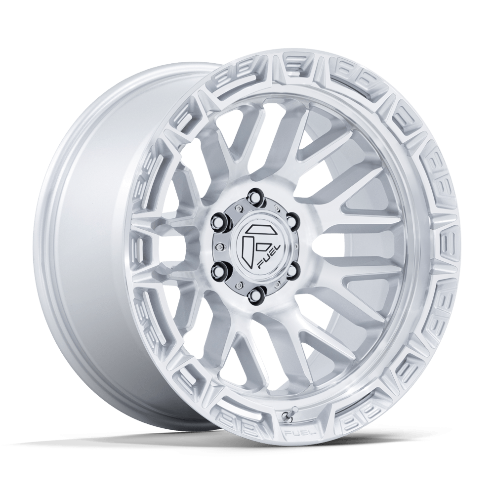 Fuel Off-Road D890 20X10 Gloss Silver W/ Machined Face 6x135 -18mm