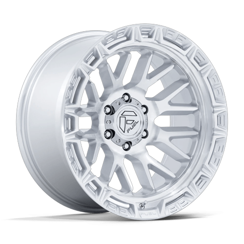 Fuel Off-Road Aluminum Wheels 20X10 Rail FC890 Gloss Silver W/ Machined Face