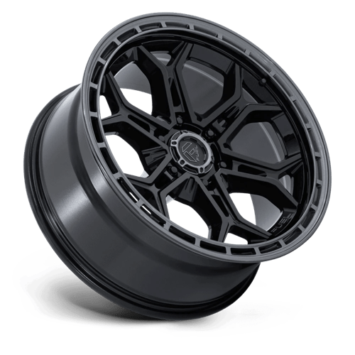 Fuel Off-Road D896 20X9 Gloss Black W/ Gloss Gunmetal Lip 6x139.7 +20mm