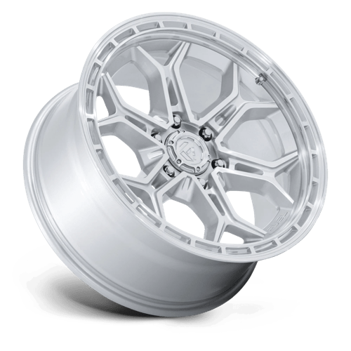 Fuel Off-Road D896 20X9 Gloss Silver W/ Machined Face 6x139.7 +1mm