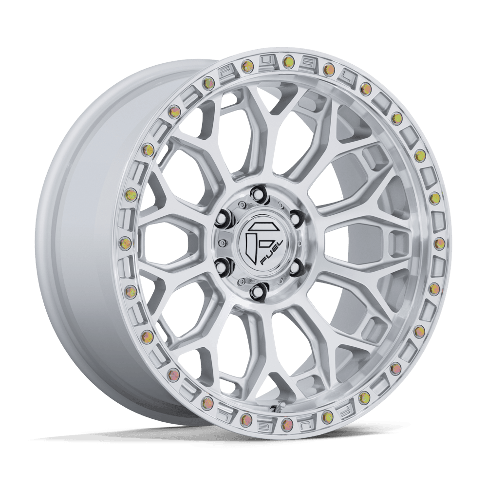 Fuel Off-Road D901 20X9 Gloss Silver W/ Machined Face 6x135 +1mm