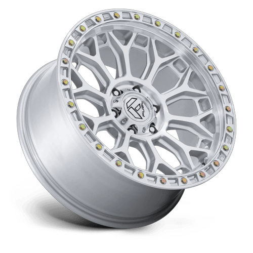 Fuel Off-Road D901 20X9 Gloss Silver W/ Machined Face 6x135 +1mm