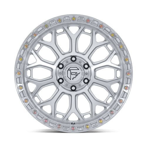Fuel Off-Road D901 20X9 Gloss Silver W/ Machined Face 6x135 +1mm