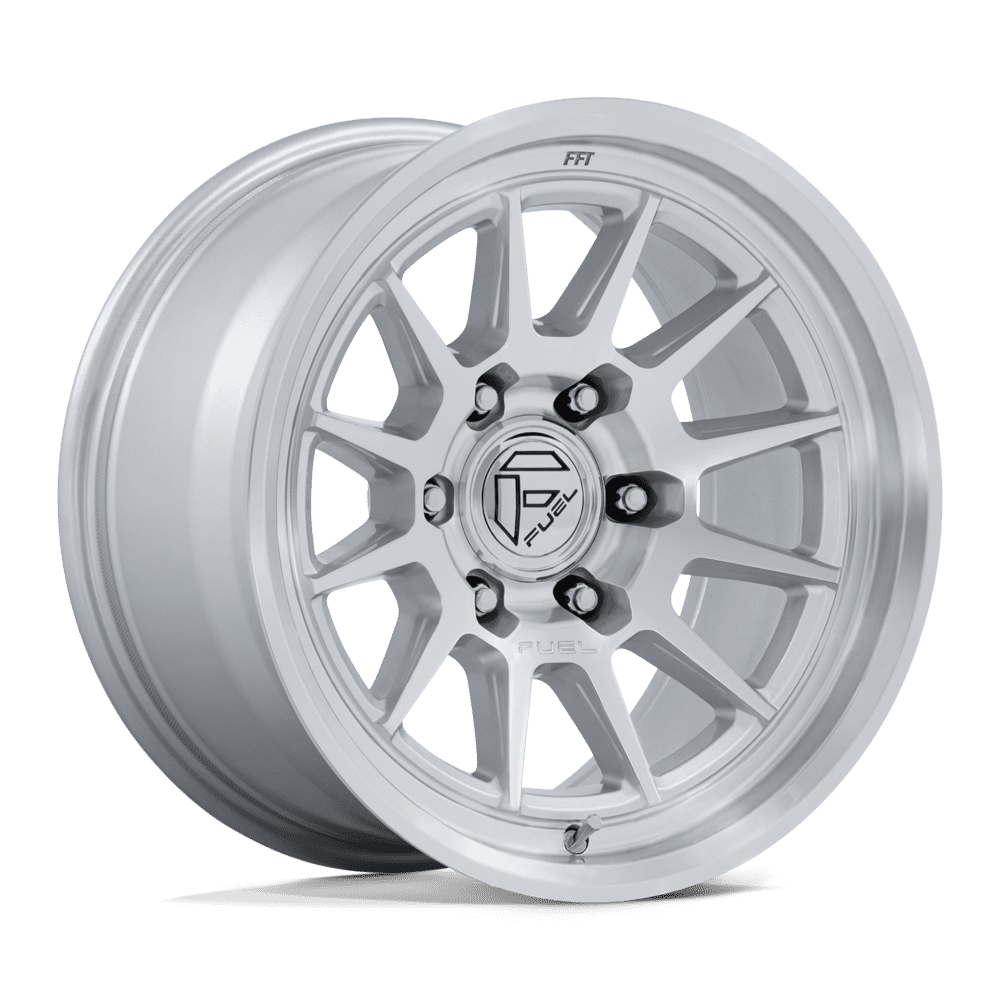 Fuel Off-Road D902 17X8.5 Gloss Silver W/ Machined Face 6x135 +25mm