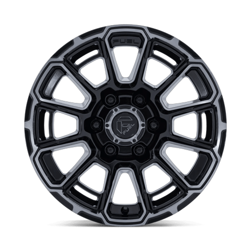 Fuel Off-Road Aluminum Wheels 17X9 Foxhound FC910 Gloss Black Dark Tinted Clear
