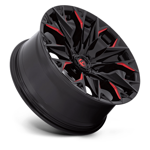 Fuel Off-Road D823 20X9 Gloss Black Milled W/ Candy Red 6x135 +1mm