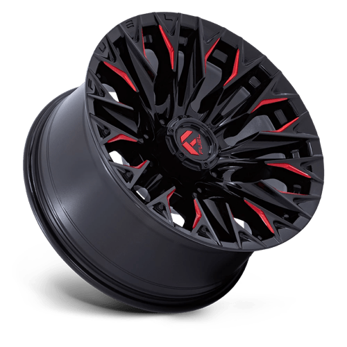 Fuel Off-Road D823 20X9 Gloss Black Milled W/ Candy Red 8x165.1 +1mm