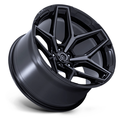 Fuel Off-Road Aluminum Wheels 17X9 FLUX Gloss Black Brushed Face W/ Gray Tint