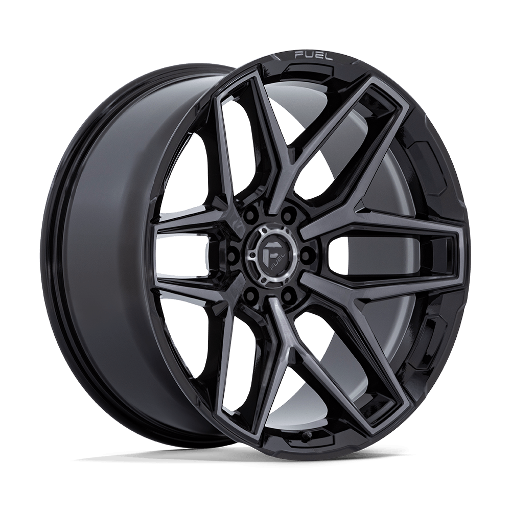 Fuel Off-Road D854 17X9 Gloss Black Brushed Face W/ Gray Tint 6x139.7 -12mm