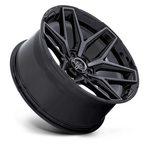 Fuel Off-Road Aluminum Wheels 22X9.5 FLUX Gloss Black Brushed Face W/ Gray Tint