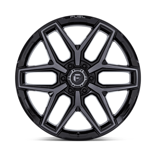 Fuel Off-Road Aluminum Wheels 22X10 FLUX Gloss Black Brushed Face W/ Gray Tint