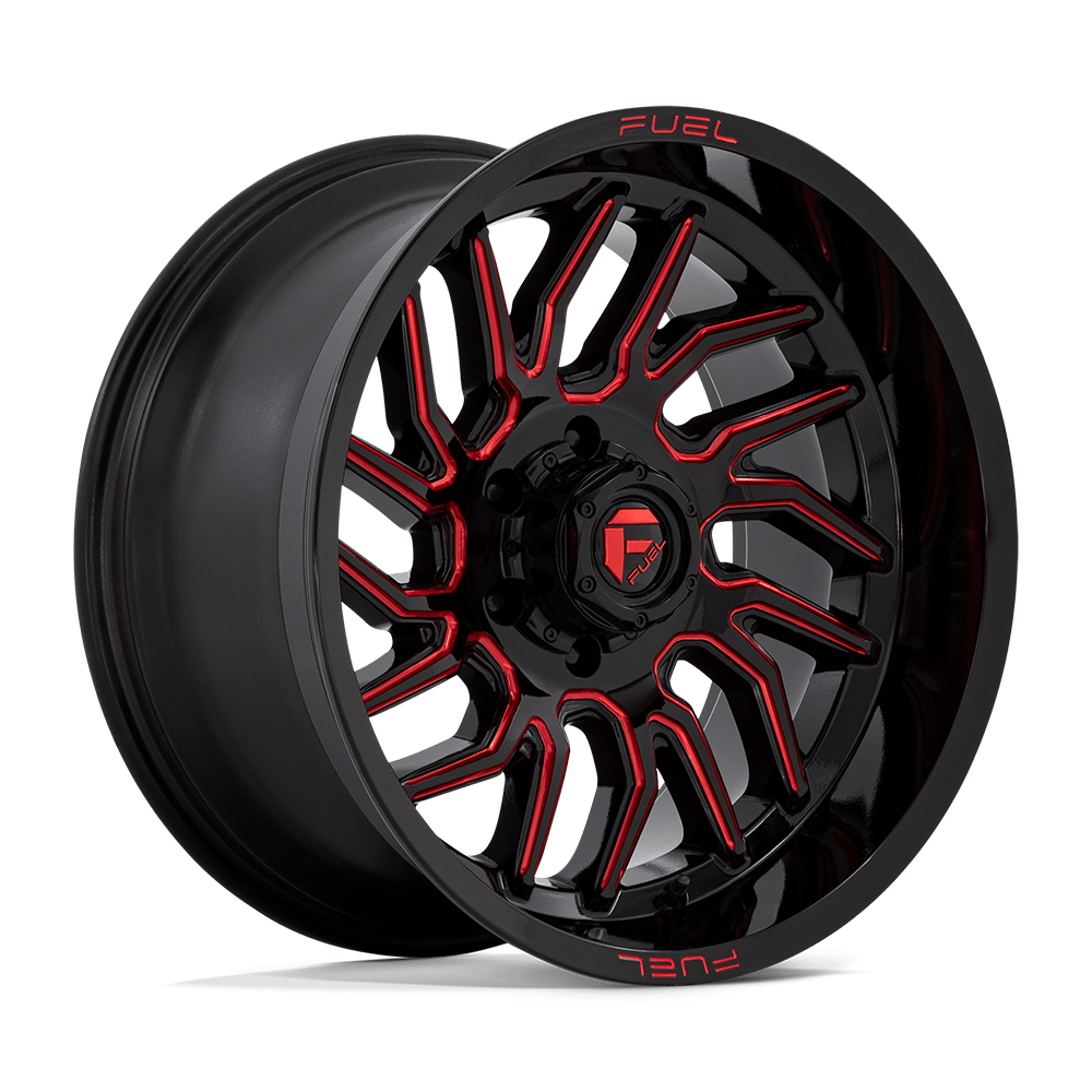 Fuel Off-Road D808 20X10 Gloss Black Milled W/ Red Tint 6x139.7 -18mm