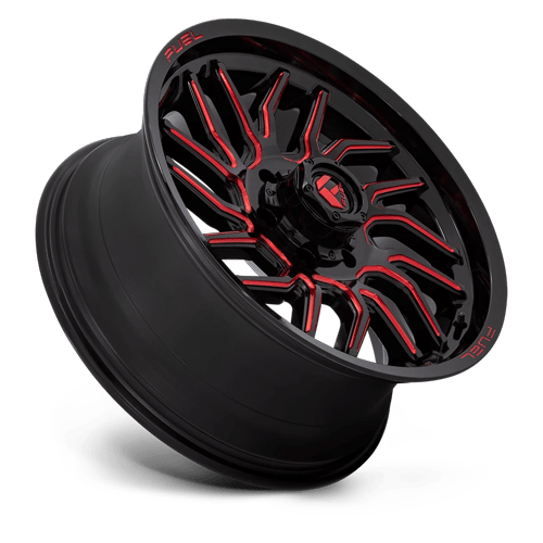 Fuel Off-Road D808 20X9 Gloss Black Milled W/ Red Tint 6x135 +20mm