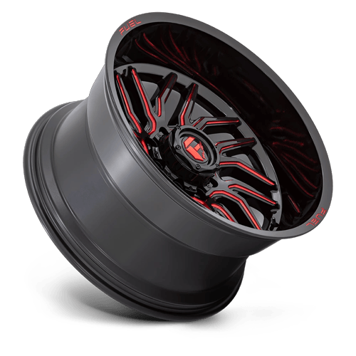Fuel Off-Road D808 20X9 Gloss Black Milled W/ Red Tint 8x170 +1mm
