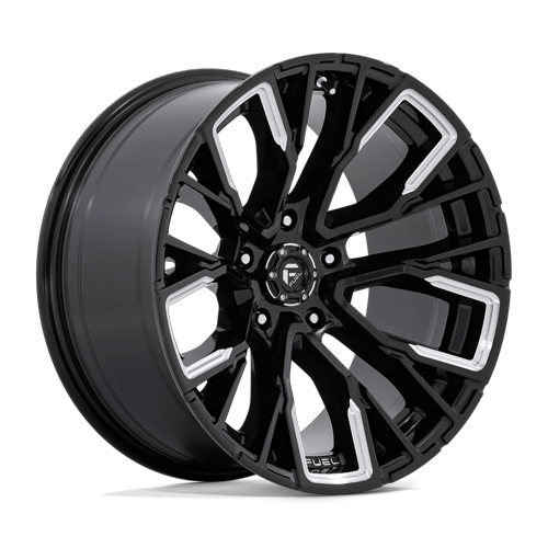 Fuel Off-Road Aluminum Wheels 20X10 Rebar D849 Gloss Black Milled