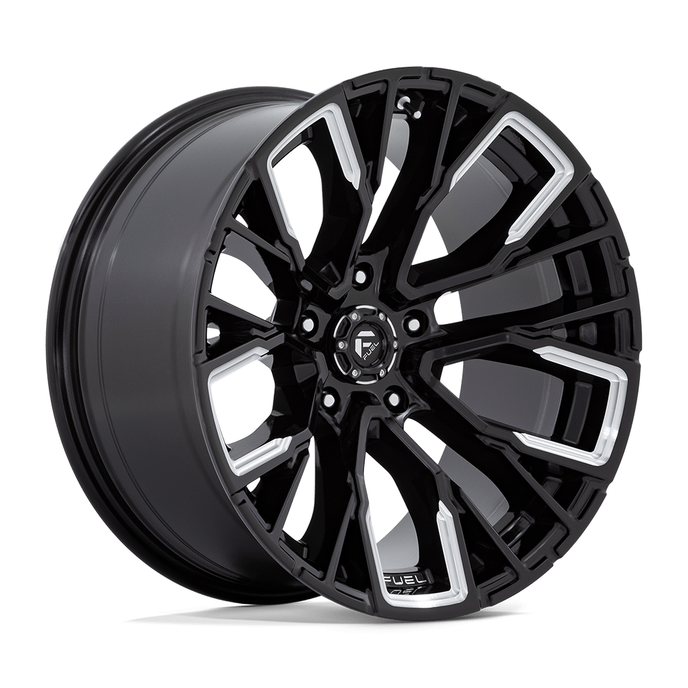 Fuel Off-Road Aluminum Wheels 20X10 Rebar D849 Gloss Black Milled