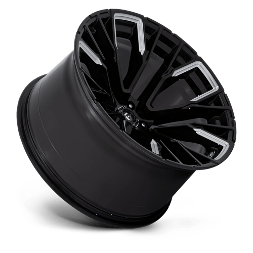 Fuel Off-Road Aluminum Wheels 22X12 Rebar D849 Gloss Black Milled