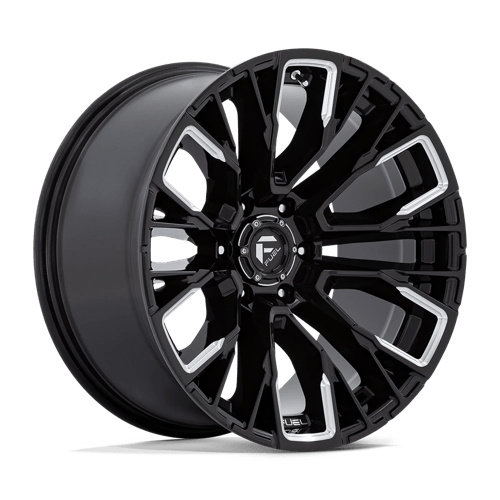 Fuel Off-Road Aluminum Wheels 17X9 Rebar D849 Gloss Black Milled