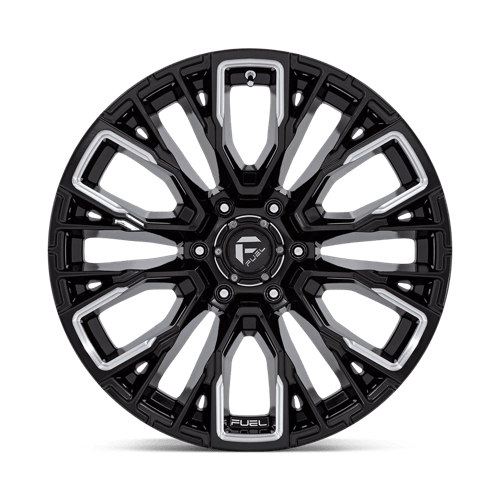 Fuel Off-Road Aluminum Wheels 17X9 Rebar D849 Gloss Black Milled