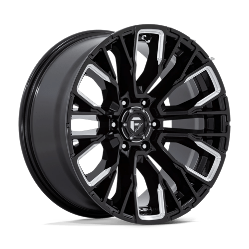 Fuel Off-Road Aluminum Wheels 20X9 Rebar D849 Gloss Black Milled