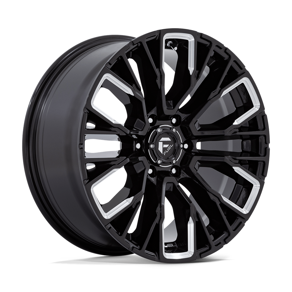 Fuel Off-Road Aluminum Wheels 20X9 Rebar D849 Gloss Black Milled