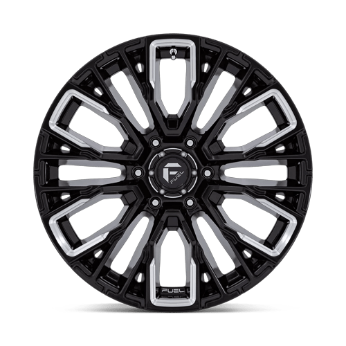 Fuel Off-Road Aluminum Wheels 20X9 Rebar D849 Gloss Black Milled