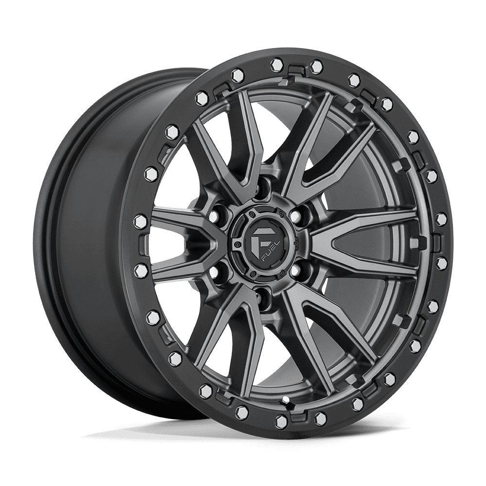 Fuel Off-Road D680 17X9 Matte Gunmetal Black Bead Ring 6x135 -12mm