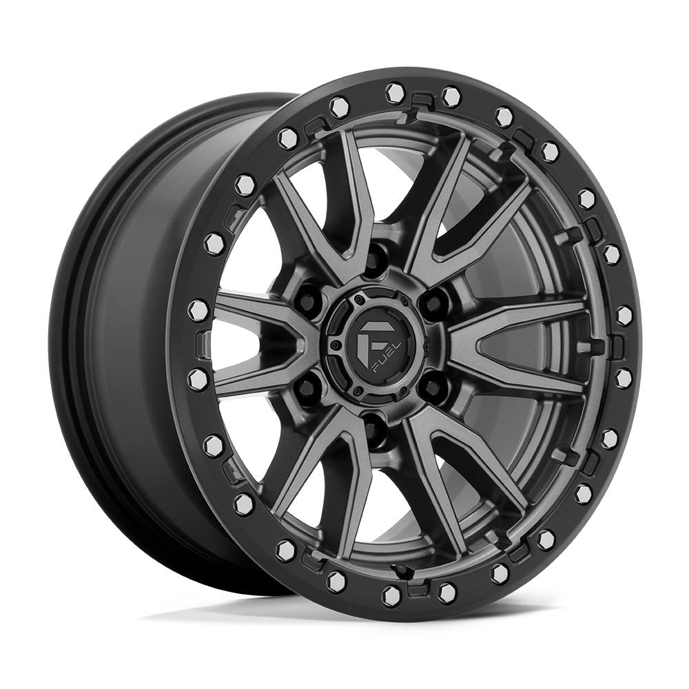 Fuel Off-Road D680 20X9 Matte Gunmetal Black Bead Ring 6x114.3 +1mm