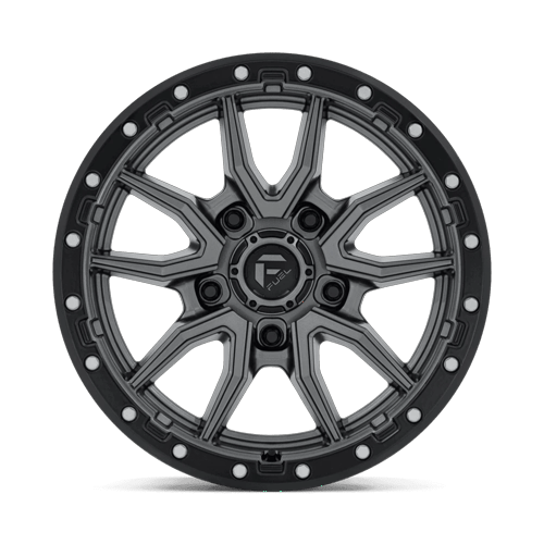 Fuel Off-Road D680 18X9 Matte Gunmetal Black Bead Ring 5x139.7 -12mm
