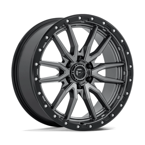 Fuel Off-Road Aluminum Wheels 22X9 Rebel D680 Matte Gunmetal Black Bead Ring