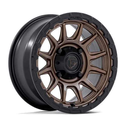 Fuel Off-Road Aluminum Wheels 15X7 Piston Utv FV866 Matte Bronze W/ Matte Black Lip