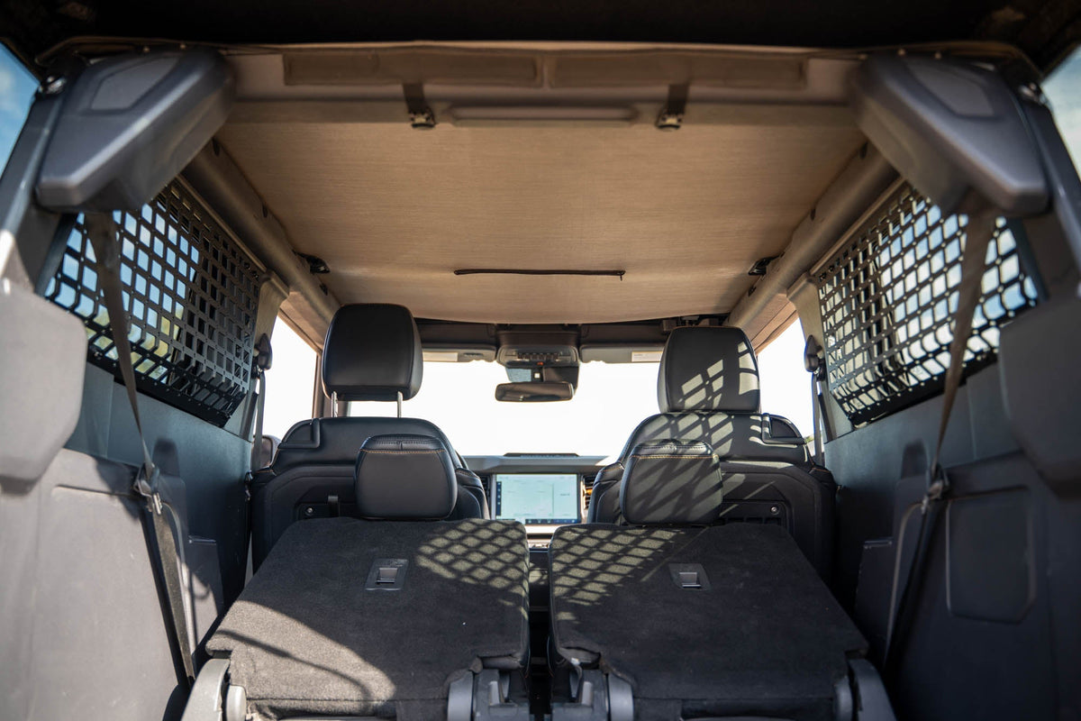 DV8 Offroad - 2021-2025 Ford Bronco 2-Door | Rear Window Pocket Molle Panels - MPBR-12