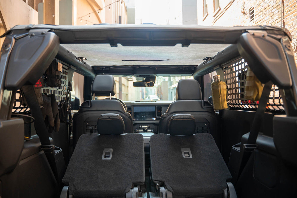 DV8 Offroad - 2021-2025 Ford Bronco 2-Door | Rear Window Pocket Molle Panels - MPBR-12
