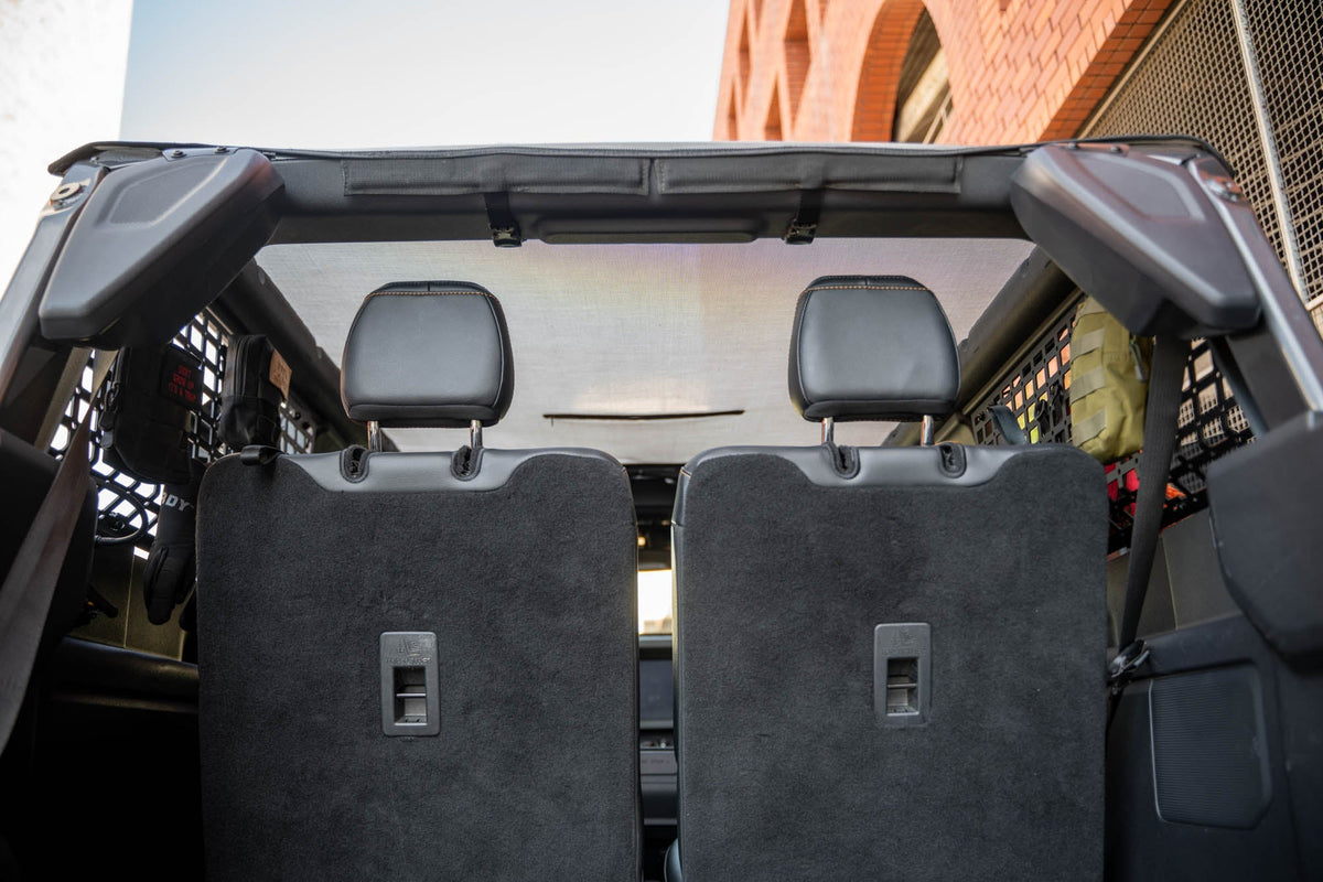 DV8 Offroad - 2021-2025 Ford Bronco 2-Door | Rear Window Pocket Molle Panels - MPBR-12