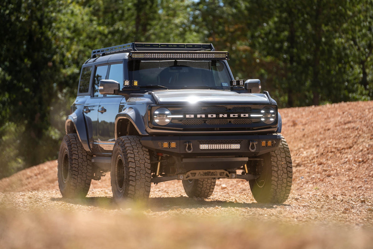 DV8 Offroad - 2021-2026 Ford Bronco | OE Plus Series Front Bumper V2 - FBBR-06