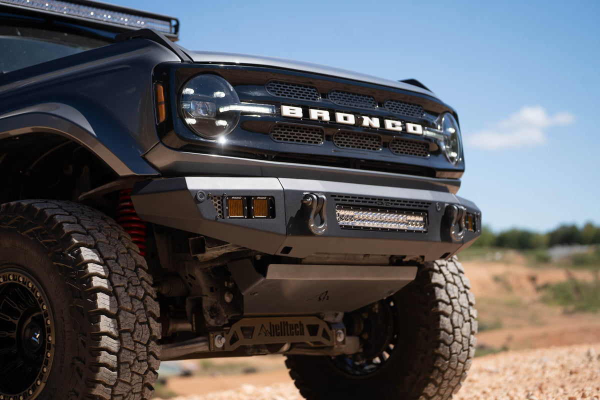 DV8 Offroad - 2021-2026 Ford Bronco | OE Plus Series Front Bumper V2 - FBBR-06
