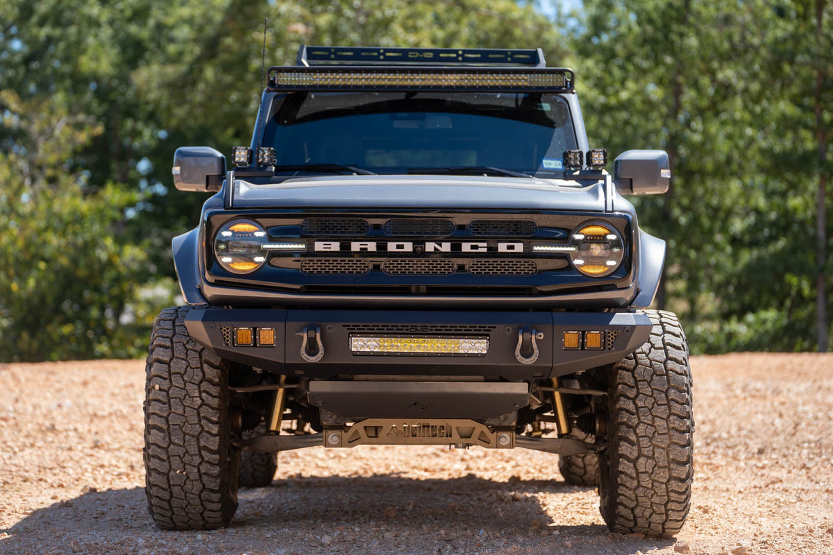 DV8 Offroad - 2021-2026 Ford Bronco | OE Plus Series Front Bumper V2 - FBBR-06