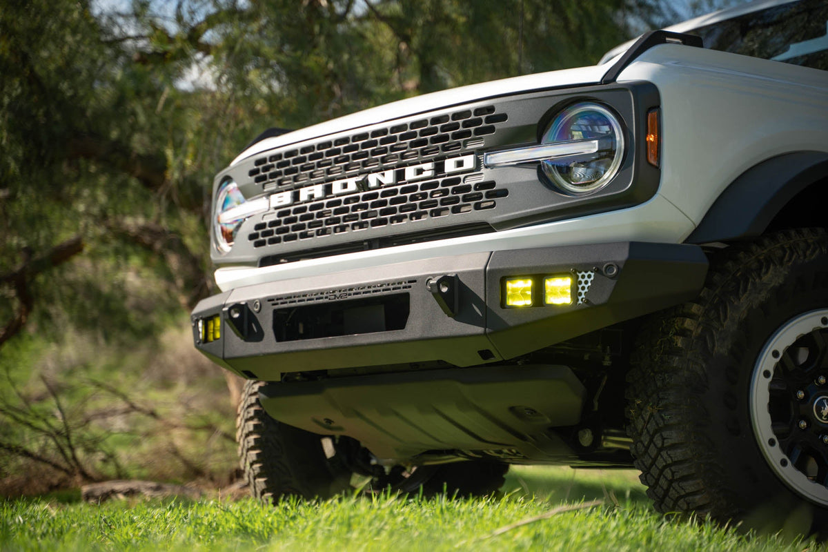 DV8 Offroad - 2021-2026 Ford Bronco | OE Plus Series Front Bumper V2 - FBBR-06