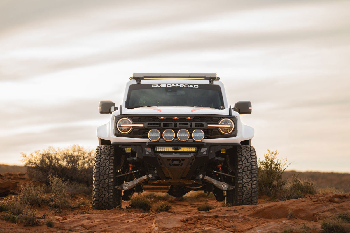 DV8 Offroad - 2022-2026 Ford Bronco Raptor Tube Front Bumper - FBFR-02